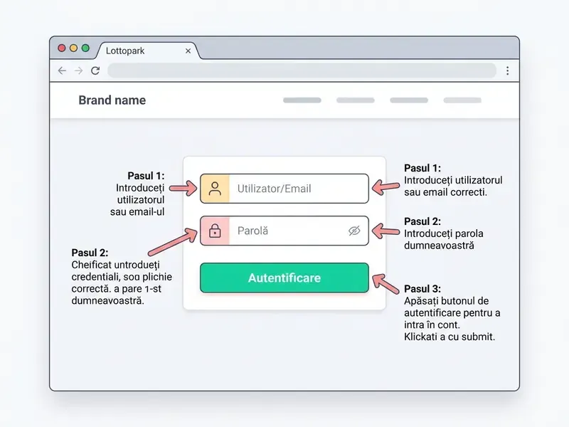 lottopark login autentificare cont