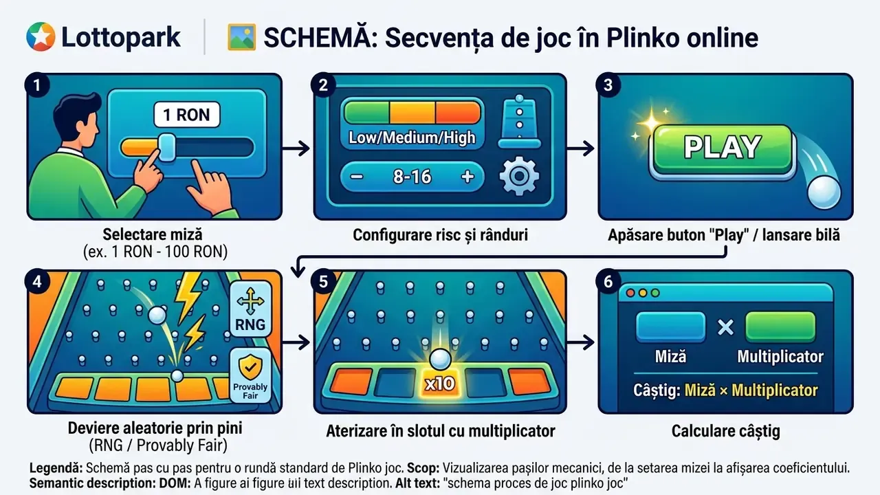 schema proces de joc plinko joc