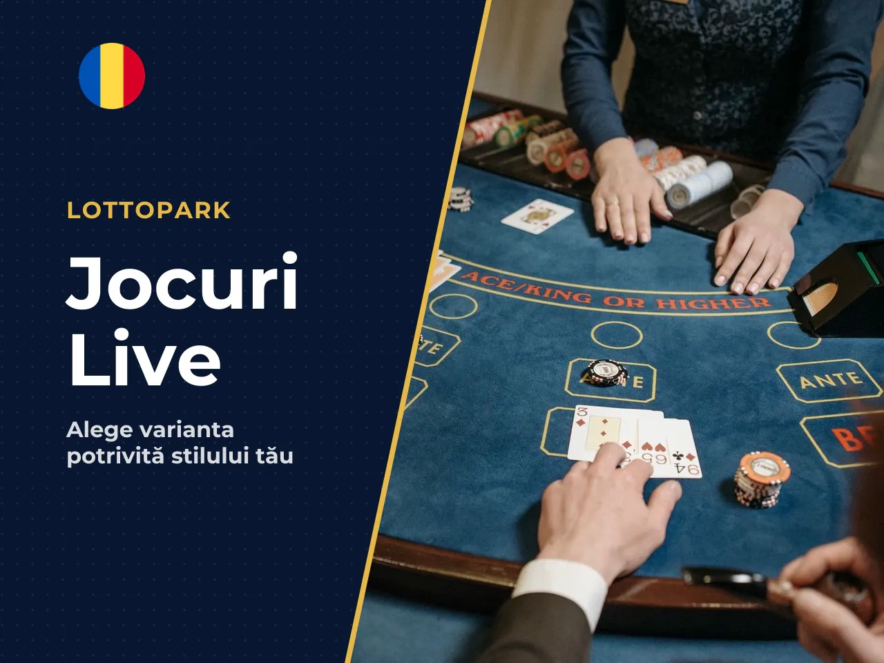 Baccarat, live blackjack și live roulette